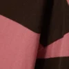 Gestreiftes langärmeliges Minikleid – rosa & braune Streifen Gestreiftes langärmeliges Minikleid – rosa & braune Streifen