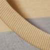 Gestreiftes Minikleid mit langen Ärmeln – beige-graue Streifen Gestreiftes Minikleid mit langen Ärmeln – beige-graue Streifen