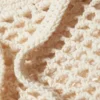 Gestrickte Baumwoll-Umhängetasche – Staubweiß Gestrickte Baumwoll-Umhängetasche – Staubweiß