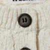 Gestrickte Weste mit Einreiher-Schluss – Off-White Gestrickte Weste mit Einreiher-Schluss – Off-White
