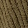 Gestrickter, wickelartiger Pullover mit asymmetrischem V-Ausschnitt – Dunkelkhaki-Grün Gestrickter, wickelartiger Pullover mit asymmetrischem V-Ausschnitt – Dunkelkhaki-Grün