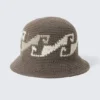 Gewebter Jacquard-Bucket-Hut – Dark Mole