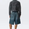 Gia F Lässige Baumwoll-Truckerjacke – Navy Camo Gia F Lässige Baumwoll-Truckerjacke – Navy Camo