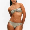 Glitzer-Halter-Bikini-Oberteil – Glitzer-Khaki-Grün Glitzer-Halter-Bikini-Oberteil – Glitzer-Khaki-Grün
