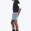 Gravity Mid Rise Loose Denim Shorts – Kimberley Blue – Hellblau Gravity Mid Rise Loose Denim Shorts – Kimberley Blue – Hellblau