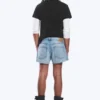 Gravity Mid Rise Loose Denim Shorts – Kimberley Blue – Hellblau Gravity Mid Rise Loose Denim Shorts – Kimberley Blue – Hellblau