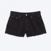 Gravity Mid Rise Loose Denim Shorts – Tuned Black – Schwarz Gravity Mid Rise Loose Denim Shorts – Tuned Black – Schwarz