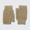 Grob gestrickte fingerlose Fäustlinge – Sandbeige Grob gestrickte fingerlose Fäustlinge – Sandbeige