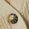 Grob gestrickte, kurz geschnittene Strickjacke – Beige Grob gestrickte, kurz geschnittene Strickjacke – Beige