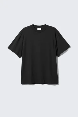 Großartiges T-Shirt aus schwerem Stoff – Schwarz