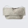 Große Clutch aus Kunstleder – Hellstaubgrau Große Clutch aus Kunstleder – Hellstaubgrau