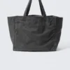 Große gewaschene Tasche – gewaschen, schwarz Große gewaschene Tasche – gewaschen, schwarz