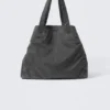 Große gewaschene Tasche – gewaschen, schwarz Große gewaschene Tasche – gewaschen, schwarz