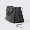 Große gewaschene Tasche – gewaschen, schwarz Große gewaschene Tasche – gewaschen, schwarz