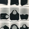 Große, glänzende Kunstleder-Tasche – Schwarz Große, glänzende Kunstleder-Tasche – Schwarz