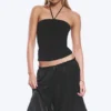 Halter-Bandeau-Top – Schwarz Halter-Bandeau-Top – Schwarz
