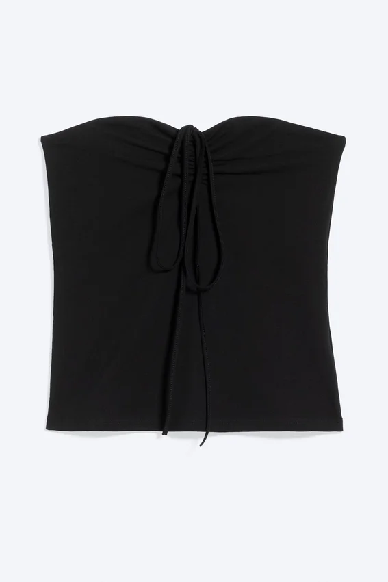Halter-Bandeau-Top – Schwarz Halter-Bandeau-Top – Schwarz
