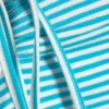 Halter-Bandeau-Top – Weiß-türkisfarbene Streifen Halter-Bandeau-Top – Weiß-türkisfarbene Streifen