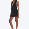Halter-Minikleid – Schwarz Halter-Minikleid – Schwarz