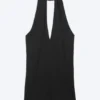 Halter-Minikleid – Schwarz Halter-Minikleid – Schwarz
