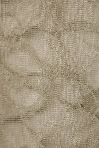 Haltertop aus gewellter Spitze – Beige