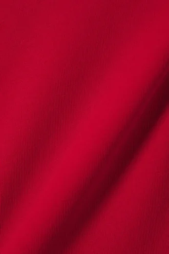 Haltertop mit quadratischem Ausschnitt – Rot
