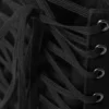 Handtasche aus Baumwolle mit Schnürung – Schwarz Handtasche aus Baumwolle mit Schnürung – Schwarz