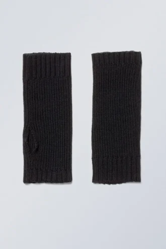 Hanna Handgelenkwärmer – Schwarz