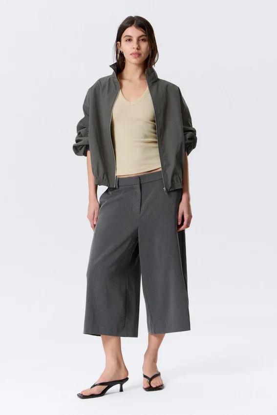 Hanne H Capri-Hose – Dunkelgrau meliert Hanne H Capri-Hose – Dunkelgrau meliert