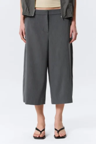 Hanne H Capri-Hose – Dunkelgrau meliert