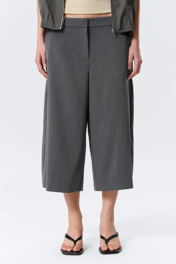 Hanne H Capri-Hose – Dunkelgrau meliert Hanne H Capri-Hose – Dunkelgrau meliert