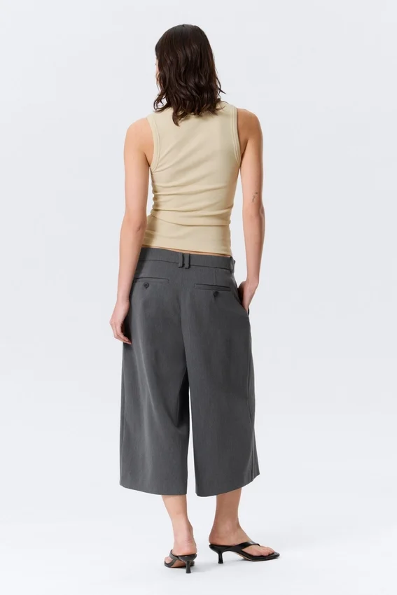 Hanne H Capri-Hose – Dunkelgrau meliert Hanne H Capri-Hose – Dunkelgrau meliert