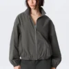 Hanne H Oversized-Trainingsjacke – Dunkelgrau Hanne H Oversized-Trainingsjacke – Dunkelgrau