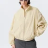 Hanne H Oversized-Trainingsjacke – Hellstaubbeige Hanne H Oversized-Trainingsjacke – Hellstaubbeige