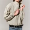 Hanne H Oversized-Trainingsjacke – Light Dusty Mole Hanne H Oversized-Trainingsjacke – Light Dusty Mole