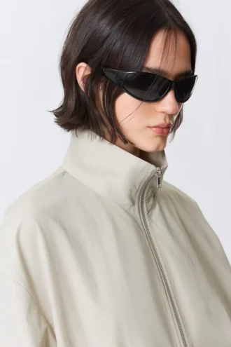 Hanne H Oversized-Trainingsjacke – Light Dusty Mole