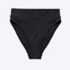 Heat Bikini-Hose mit hoher Taille – Schwarz Heat Bikini-Hose mit hoher Taille – Schwarz