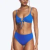 Hoch geschnittene Bikinihose im brasilianischen Stil – Hellblau Hoch geschnittene Bikinihose im brasilianischen Stil – Hellblau