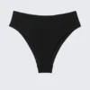 Hoch geschnittene Bikinihose im brasilianischen Stil – Schwarz Hoch geschnittene Bikinihose im brasilianischen Stil – Schwarz