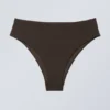 Hoch geschnittene brasilianische Bikinihose – Dunkelbraun Hoch geschnittene brasilianische Bikinihose – Dunkelbraun