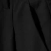 Hoch taillierte Anzughose mit weitem Bein – Schwarz Hoch taillierte Anzughose mit weitem Bein – Schwarz