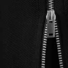 Hose mit mittlerer Leibhöhe, ausgestelltem Bein und Reißverschluss – Schwarz Hose mit mittlerer Leibhöhe, ausgestelltem Bein und Reißverschluss – Schwarz