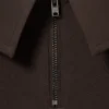 Hose mit niedriger Leibhöhe und ausgestelltem Bein – Dunkelbraun Hose mit niedriger Leibhöhe und ausgestelltem Bein – Dunkelbraun