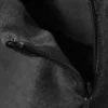 Hose mit seitlichem Reißverschluss und niedriger Leibhöhe – Dunkelgrau meliert Hose mit seitlichem Reißverschluss und niedriger Leibhöhe – Dunkelgrau meliert