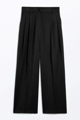 Hose mit weitem Bein – Schwarz