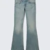 Hour Low Rise Skinny Bootcut Leg Jeans – Gloria Blue – Mittelblau Hour Low Rise Skinny Bootcut Leg Jeans – Gloria Blue – Mittelblau