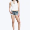 Hour Slim Low Rise Denim Hotpants – Gloria Blue – Mittelblau Hour Slim Low Rise Denim Hotpants – Gloria Blue – Mittelblau