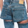 Imoo Cut Low Rise Loose Wide Leg Jeans – Mittelblau Imoo Cut Low Rise Loose Wide Leg Jeans – Mittelblau