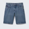 Imoo Denim-Shorts mit niedriger Leibhöhe und weitem Bein – Sunset Blue – Mittelblau Imoo Denim-Shorts mit niedriger Leibhöhe und weitem Bein – Sunset Blue – Mittelblau