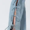 Imoo Low Rise Loose Wide Bow Jeans – Mittelblau – Mittelblau Imoo Low Rise Loose Wide Bow Jeans – Mittelblau – Mittelblau